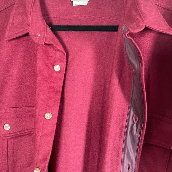 The Sportsman’s Guide Men’s Burgundy Vintage Flannel Shirt – 2X Large - Picture 3 of 13